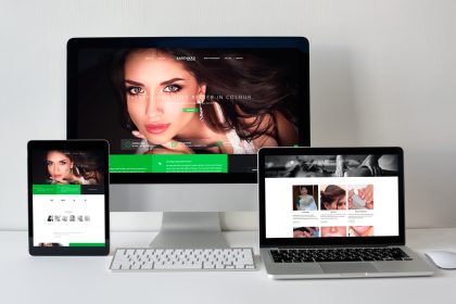 beauty clinic website design